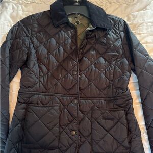 Barbour Quilted Black Jacket, Like New, Size 4